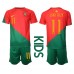 Billige Portugal Joao Felix #11 Børnetøj Hjemmebanetrøje til baby VM 2022 Kortærmet (+ korte bukser)